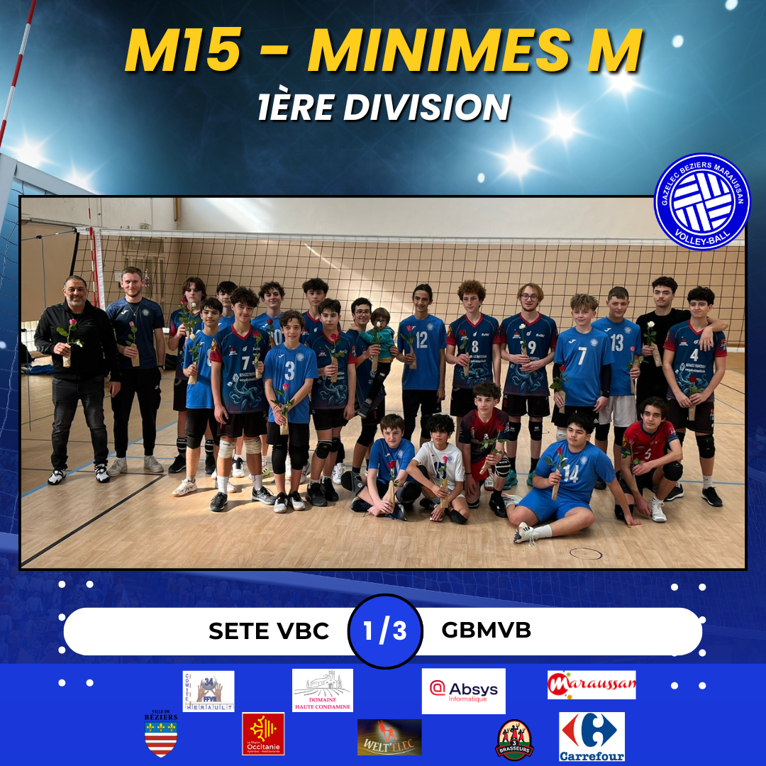 Victoire des minimes masculin