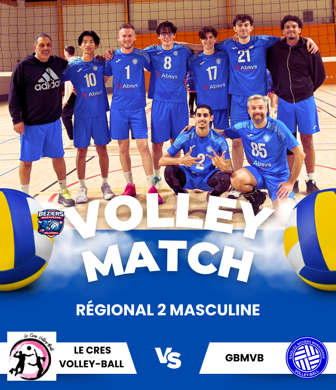 le 28 mars la régionale Masculine va à Le Crés.